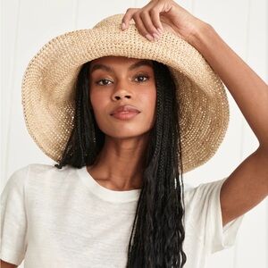 NWT Jenni Kayne Wide Brim Raffia Hat